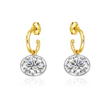 Velia Moissanite Hoop Earrings
