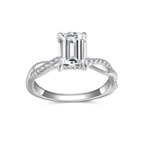 'FOREVER LOVE' OVALER MOISSANIT-RING 2 KARAT