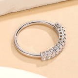 Classic Oval Cut  Half Eternity Ring