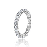 3mm Eternity Band Moissanite Ring