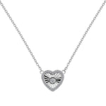 Perla Texture Heart Necklace - camillaboutiqueshop