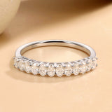 Classic Oval Cut  Half Eternity Ring