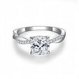 'FOREVER LOVE' CUSHION CUT MOISSANITE RING 2CT