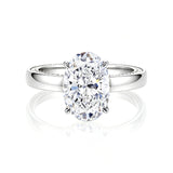 The " Evermore"Oval Cut Moissanite Ring - 4.5ct