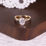 TWIST OVAL CUT MOISSANITE RING