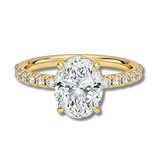'ELLA' OVAL CUT MOISSANITE RING 3CT