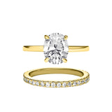 The ”Camilla" Oval Cut Moissanite Ring Set