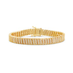 Pave Golden Wave Tennis Bracelet -camillaboutiqueshop