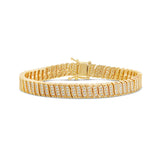 Pave Golden Wave Tennis Bracelet -camillaboutiqueshop