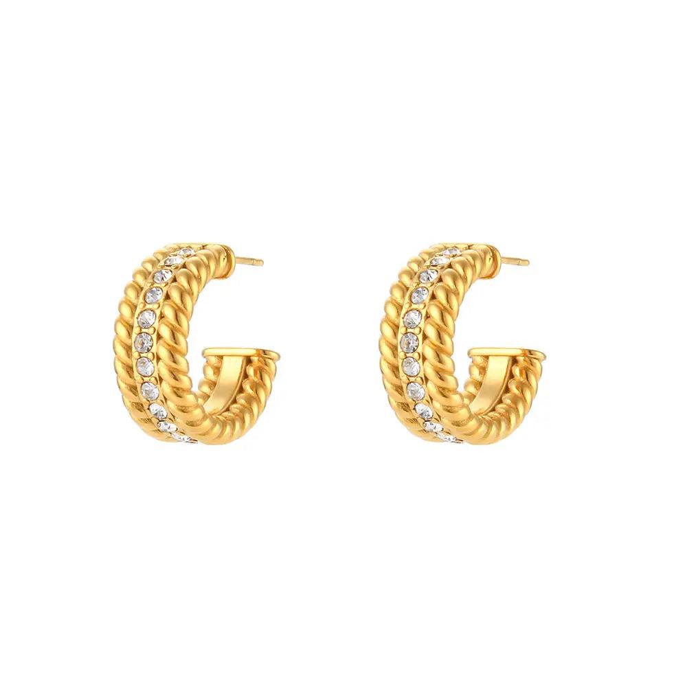 ALexa Gold Hoop Earring - Camillaboutiqueco camillaboutiqueshop.com