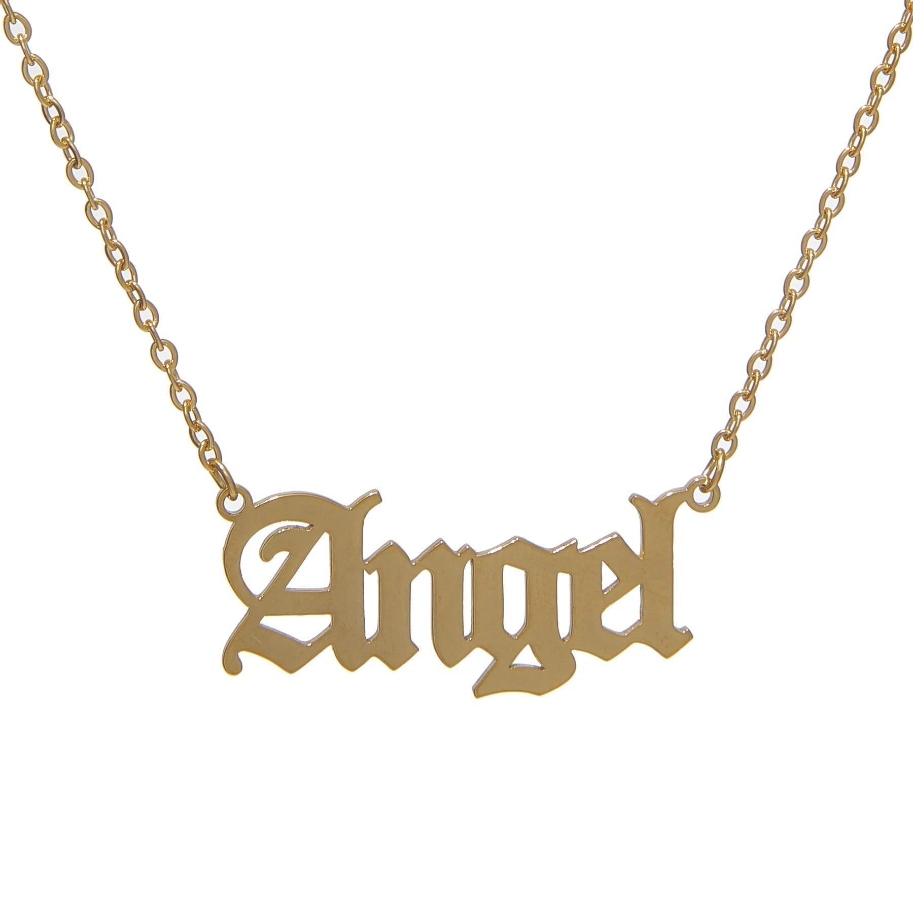 Angel name pendant hotsell