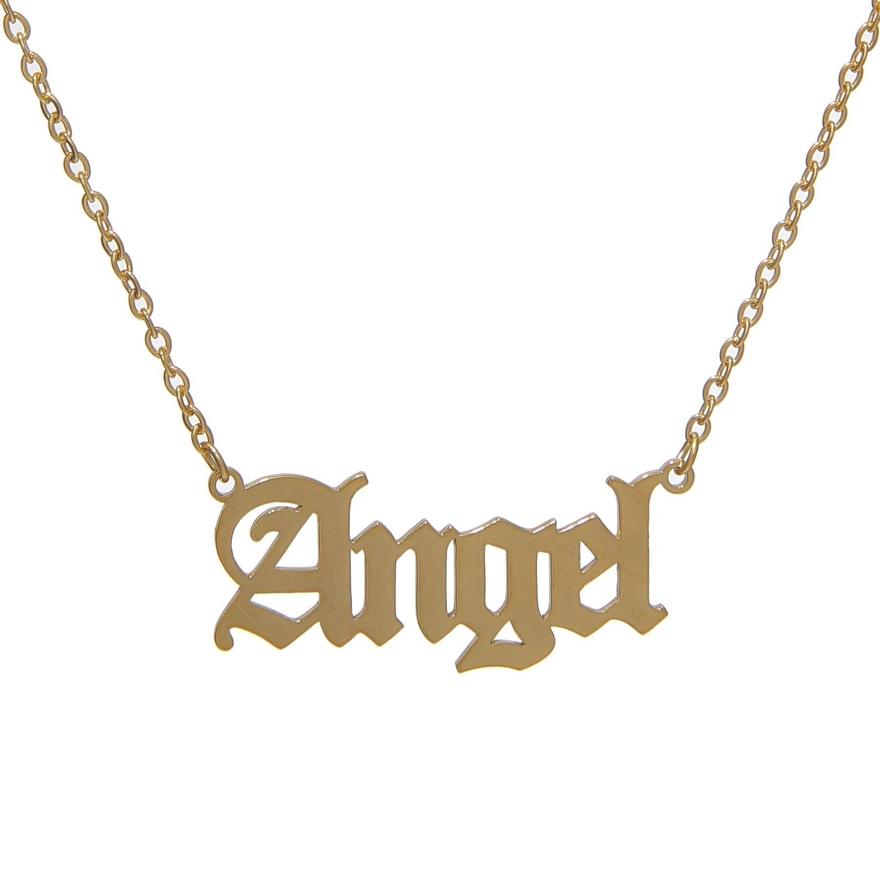 Angel Name Necklace - Camillaboutiqueshop