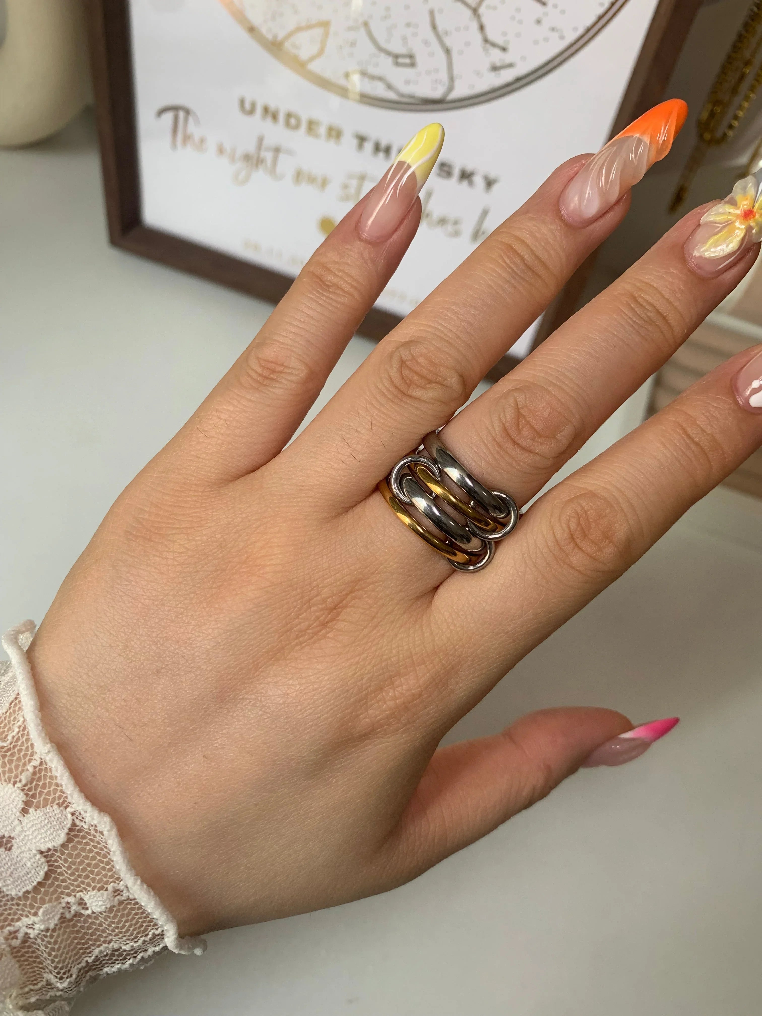 Aria Interlock Stacking Ring - camillaboutiqueshop