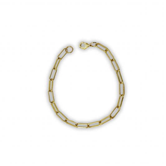 Basic Paperclip Charm Bracelet - Camillaboutiqueshop