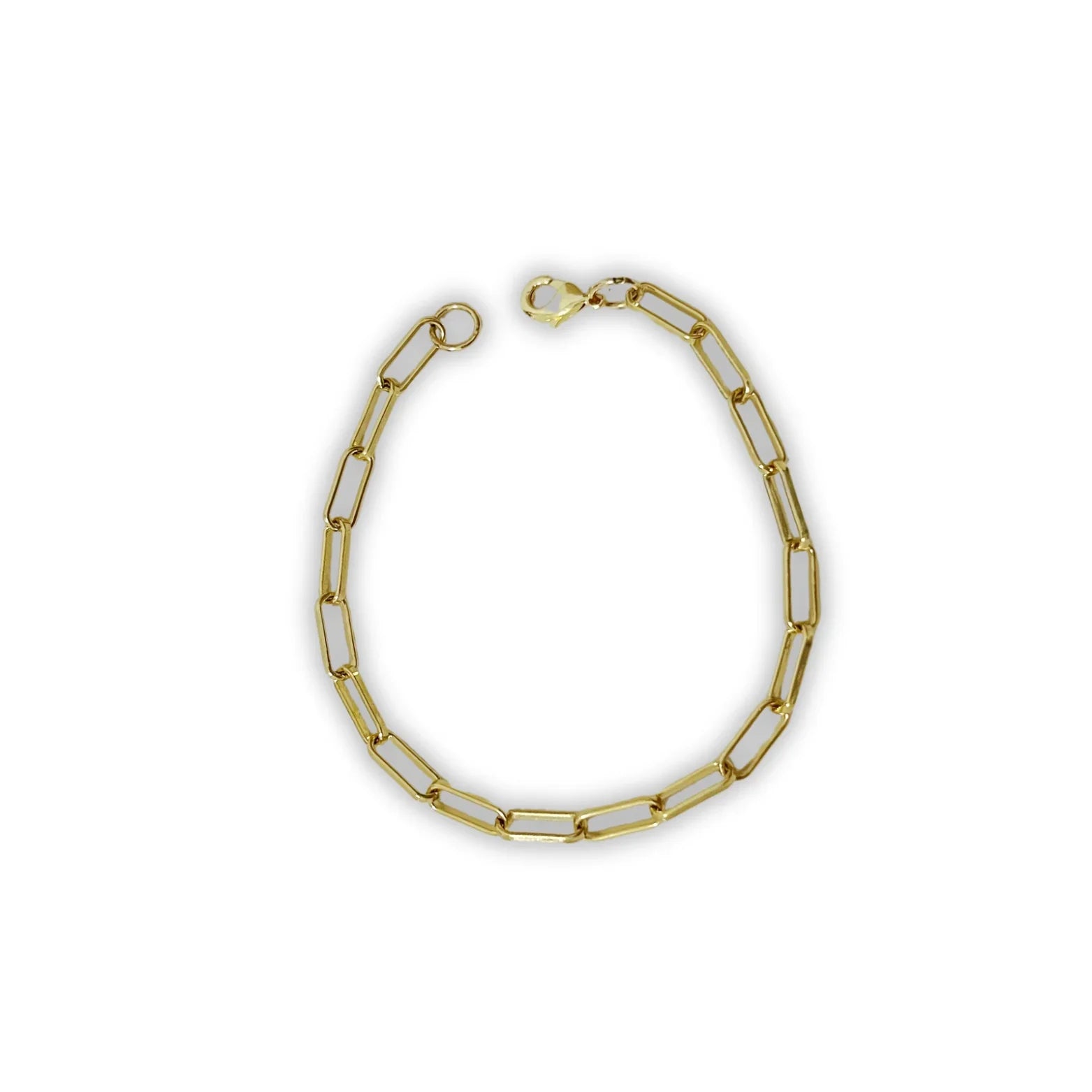 Basic Paperclip Charm Bracelet - Camillaboutiqueshop