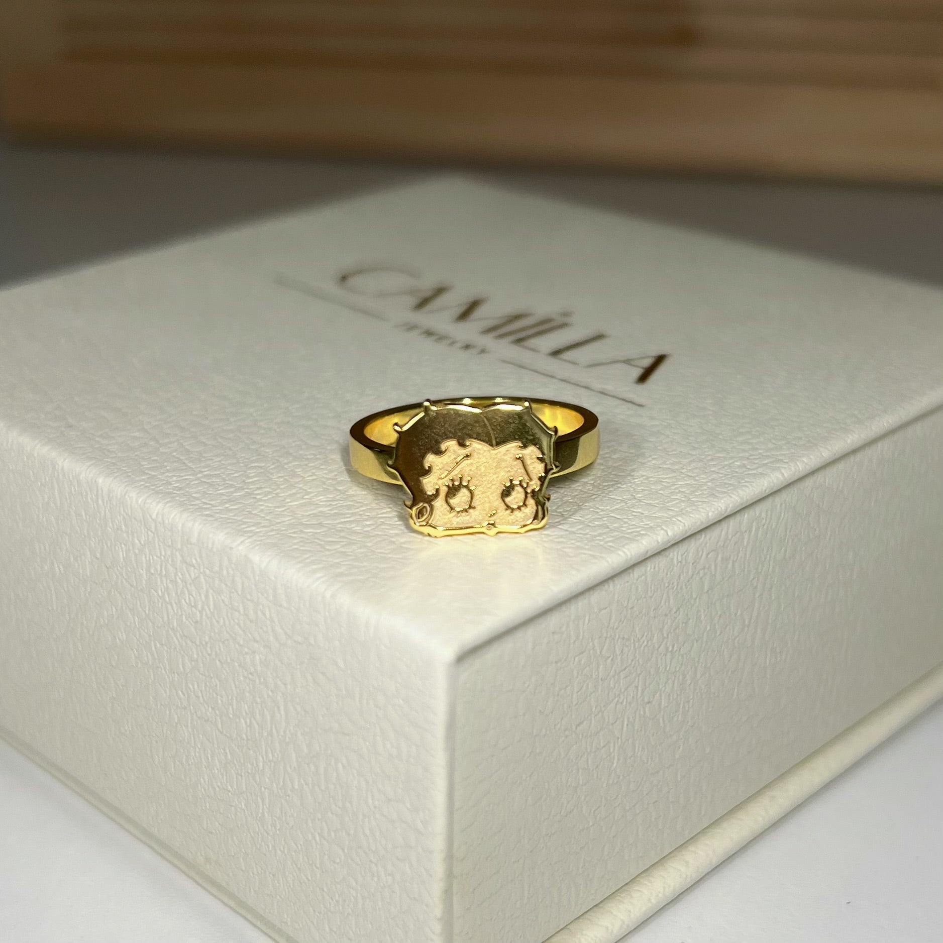 Betty boop ring -Sterling Silver Version - Camillaboutiqueshop