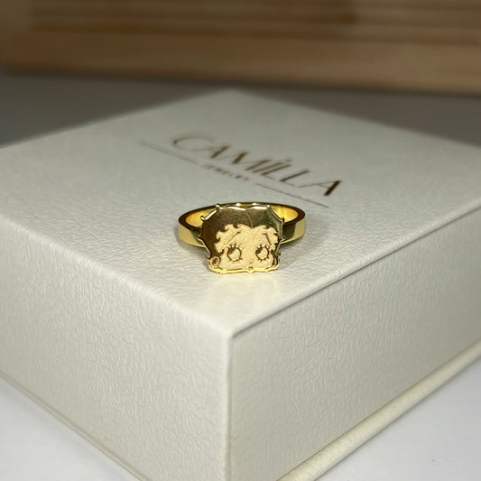 Betty boop ring -Sterling Silver Version - Camillaboutiqueshop
