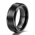 Black Tungsten Mens Wedding Band - Camillaboutiqueshop