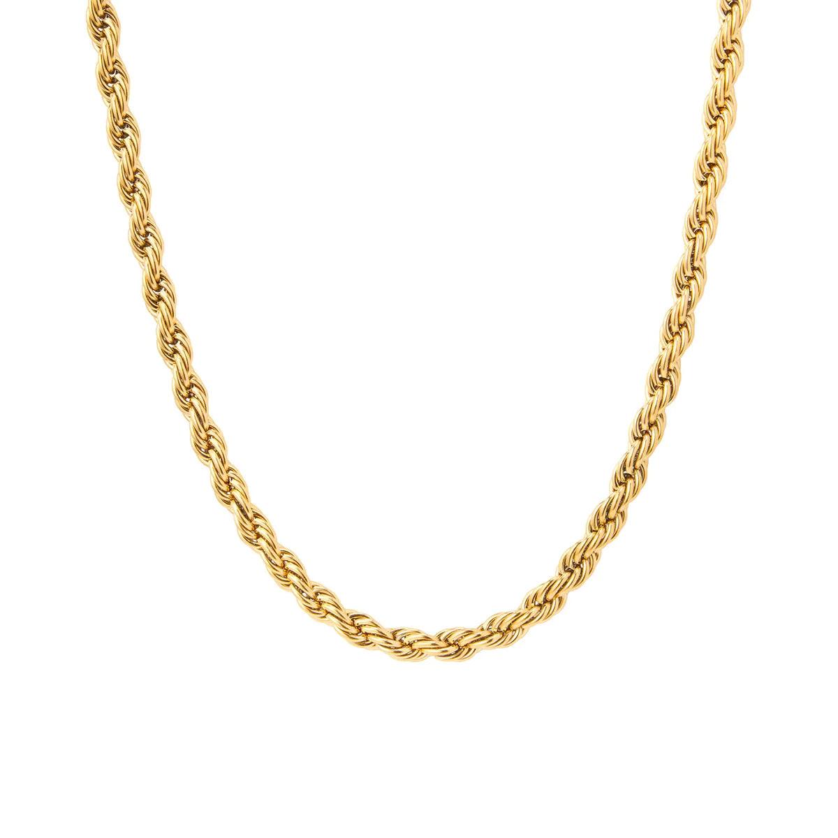Braid Rope Chain Necklace - Camillaboutiqueco