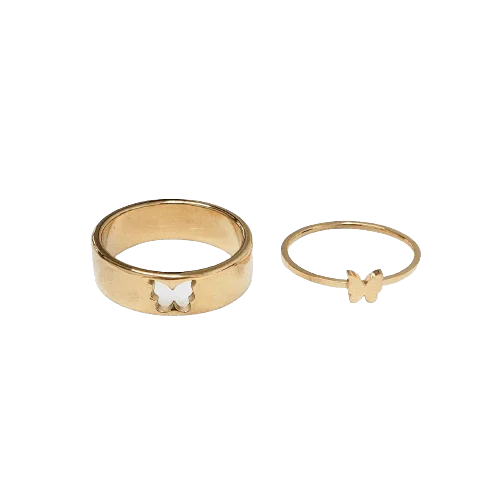 Butterfly Puzzle Matching Couple Rings - Camillaboutiqueshop