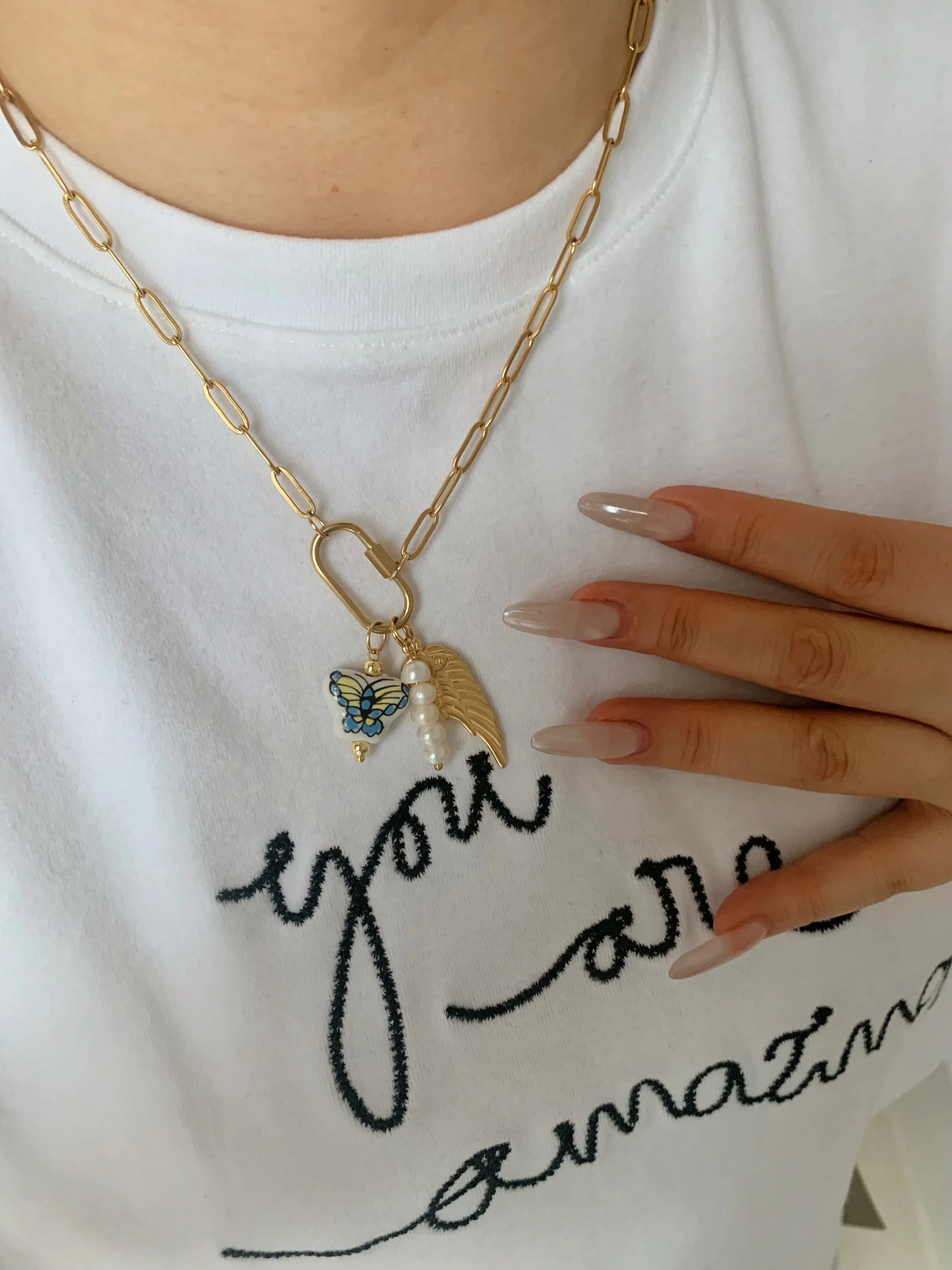 Charm Chain Necklace - Camillaboutiqueshop