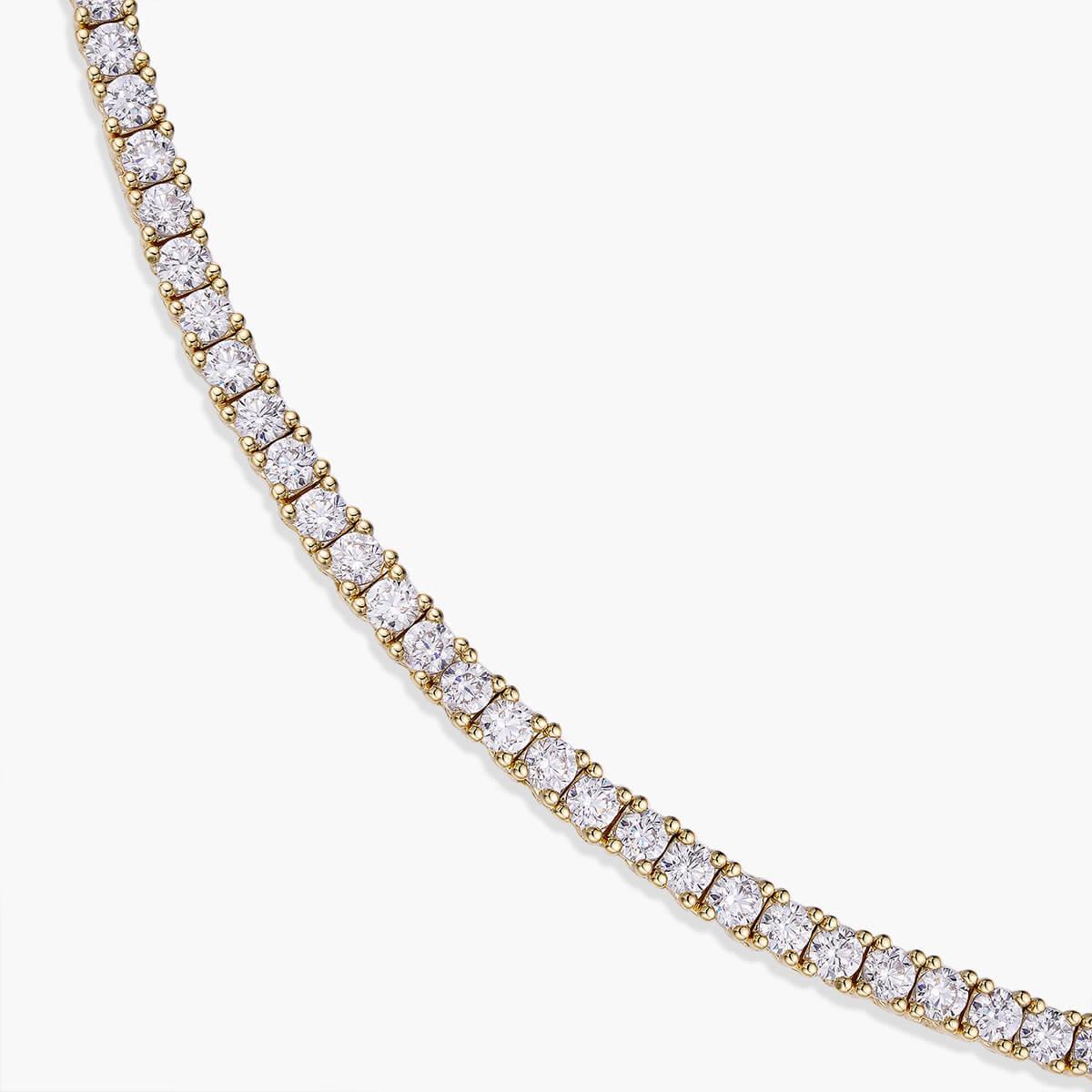 Classic Cubic Zirconia Tennis Necklace - 3mm - Camillaboutiqueco