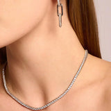 Classic Cubic Zirconia Tennis Necklace - 3mm - camillaboutiqueshop
