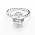 Classic Oval Cut Cubic Zirconia Engagement Ring In White Gold - Camillaboutiqueco camillaboutiqueshop.com