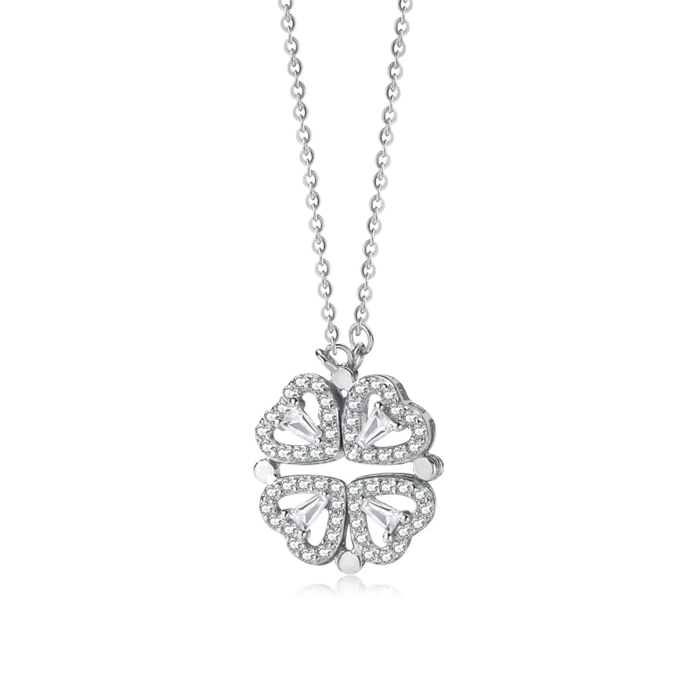 BuyZone - Four Leaf Clover Heart Necklace With complete... | Facebook