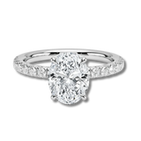 'ELLA' OVAL CUT MOISSANITE RING 3CT