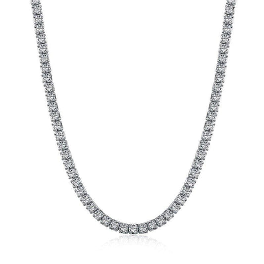 Cubic Zirconia Tennis Chain Necklace-5mm - Camillaboutiqueshop