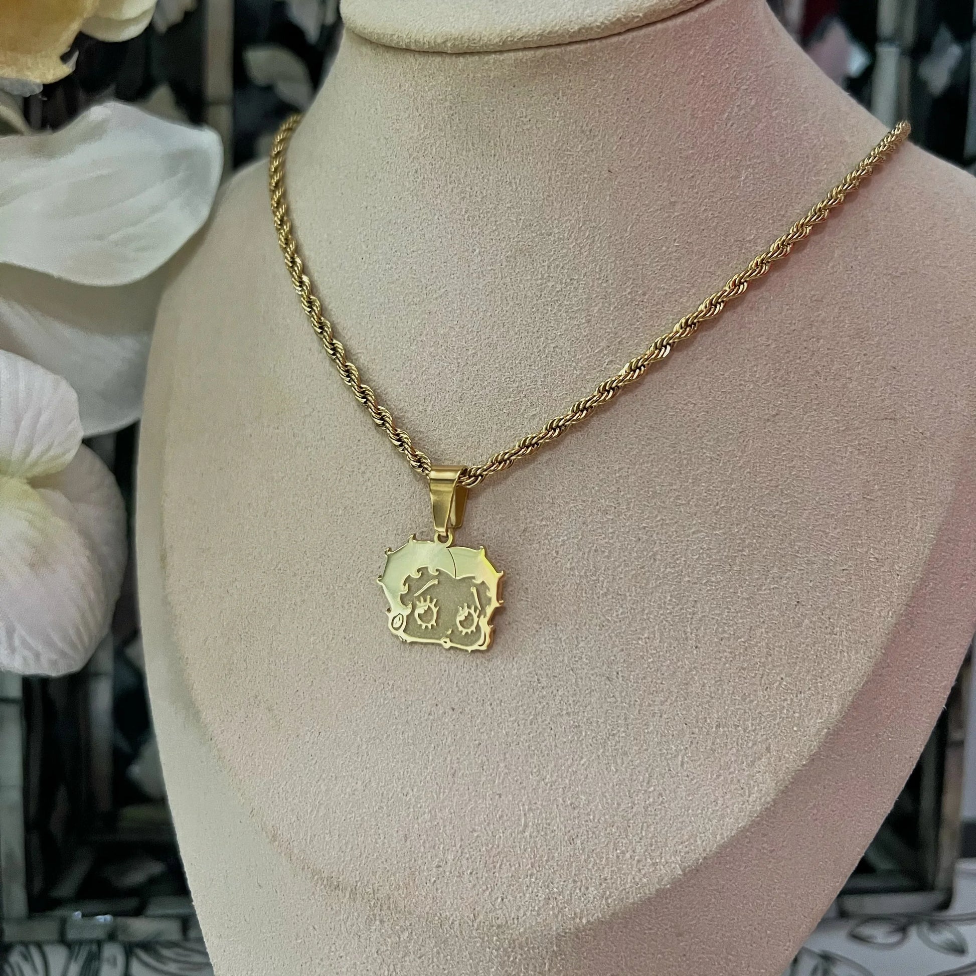 Custom Betty Boop Pendant Necklace - Camillaboutiqueshop