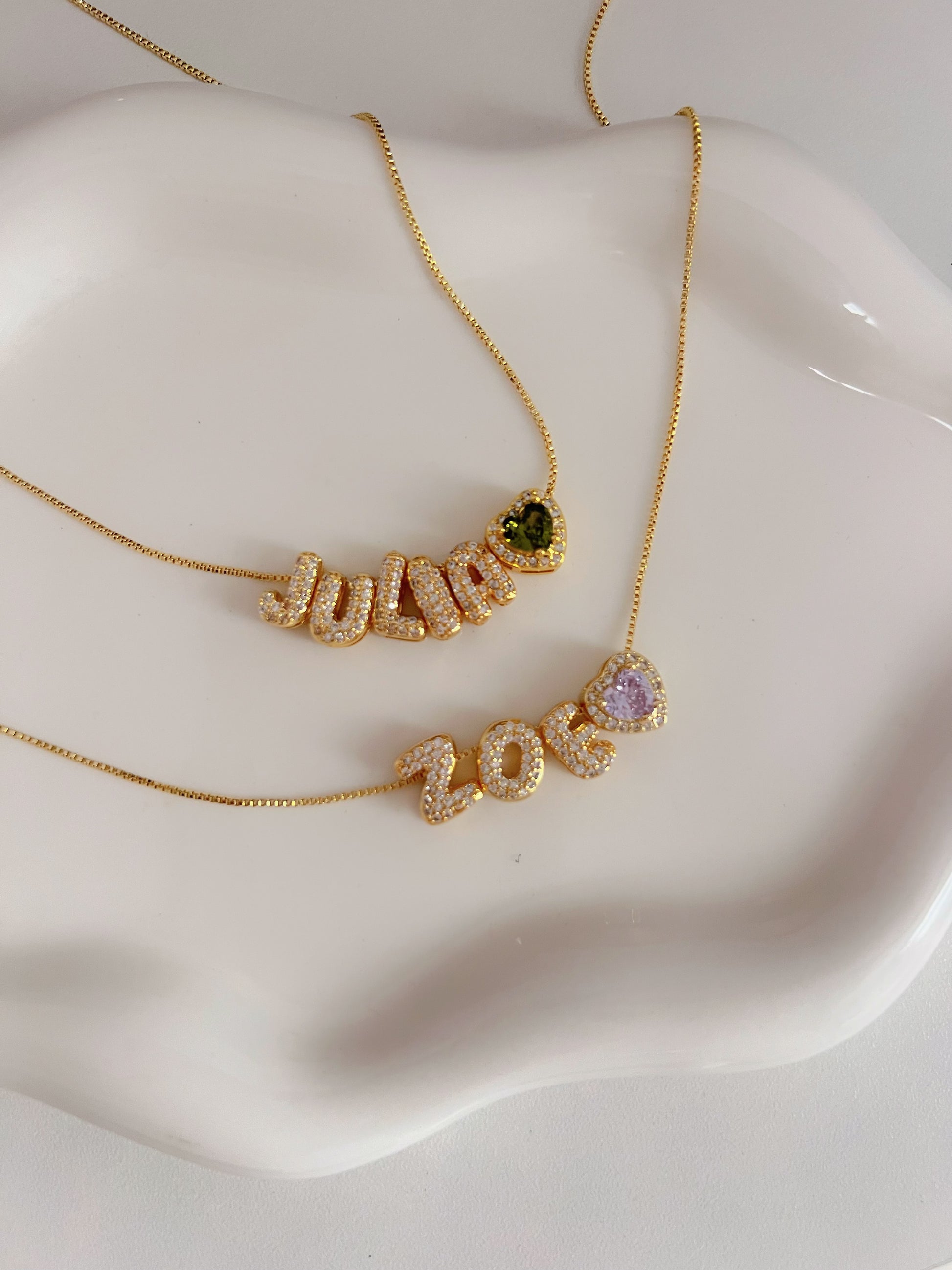 Custom Bubble Letter Necklace - Camillaboutiqueshop
