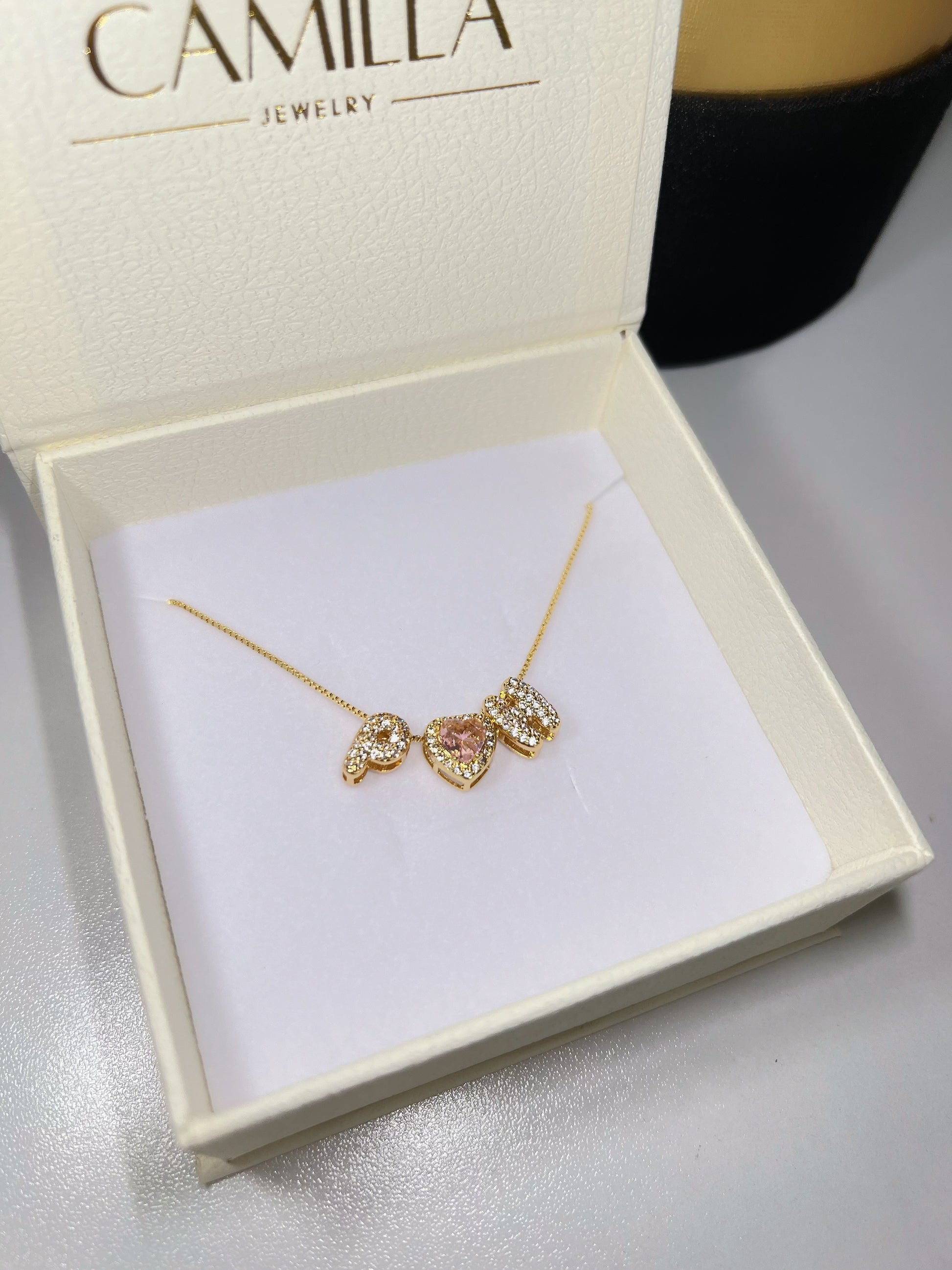 Custom Bubble Letter Necklace - Camillaboutiqueshop