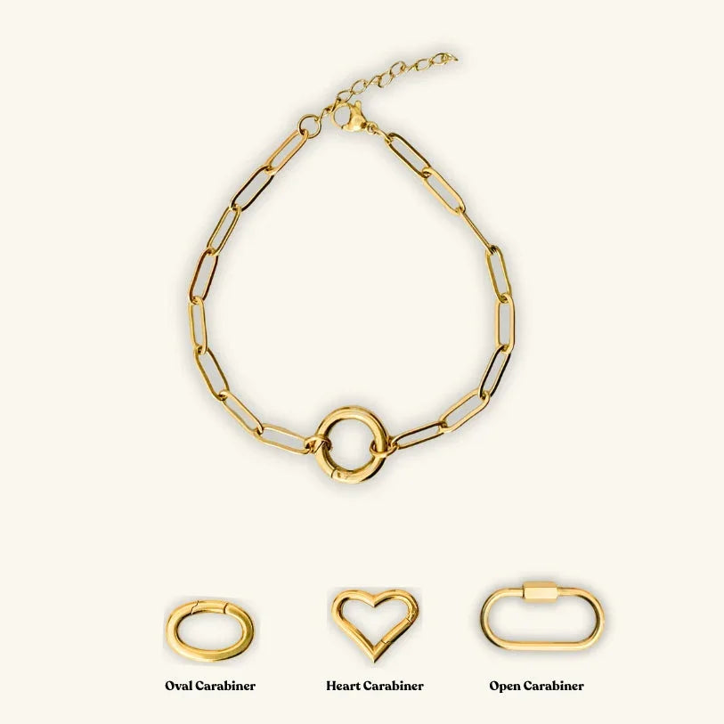 Custom Carabiner Charm Bracelet - Camillaboutiqueshop