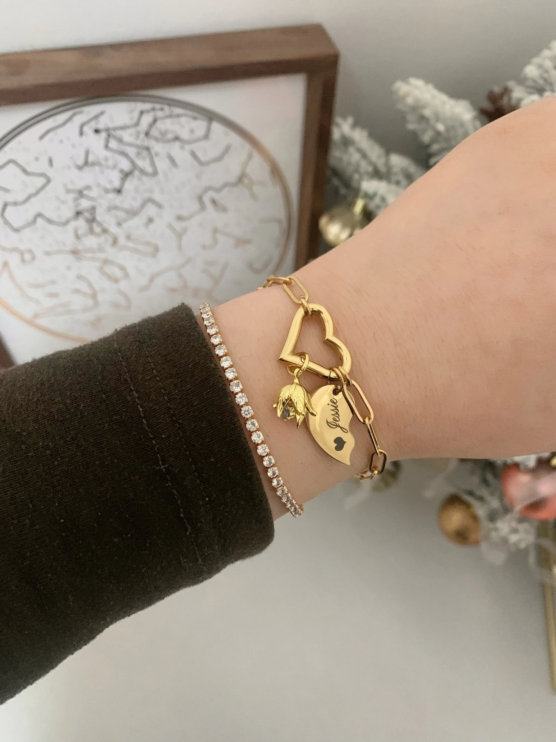 Custom Carabiner Charm Bracelet - Camillaboutiqueshop
