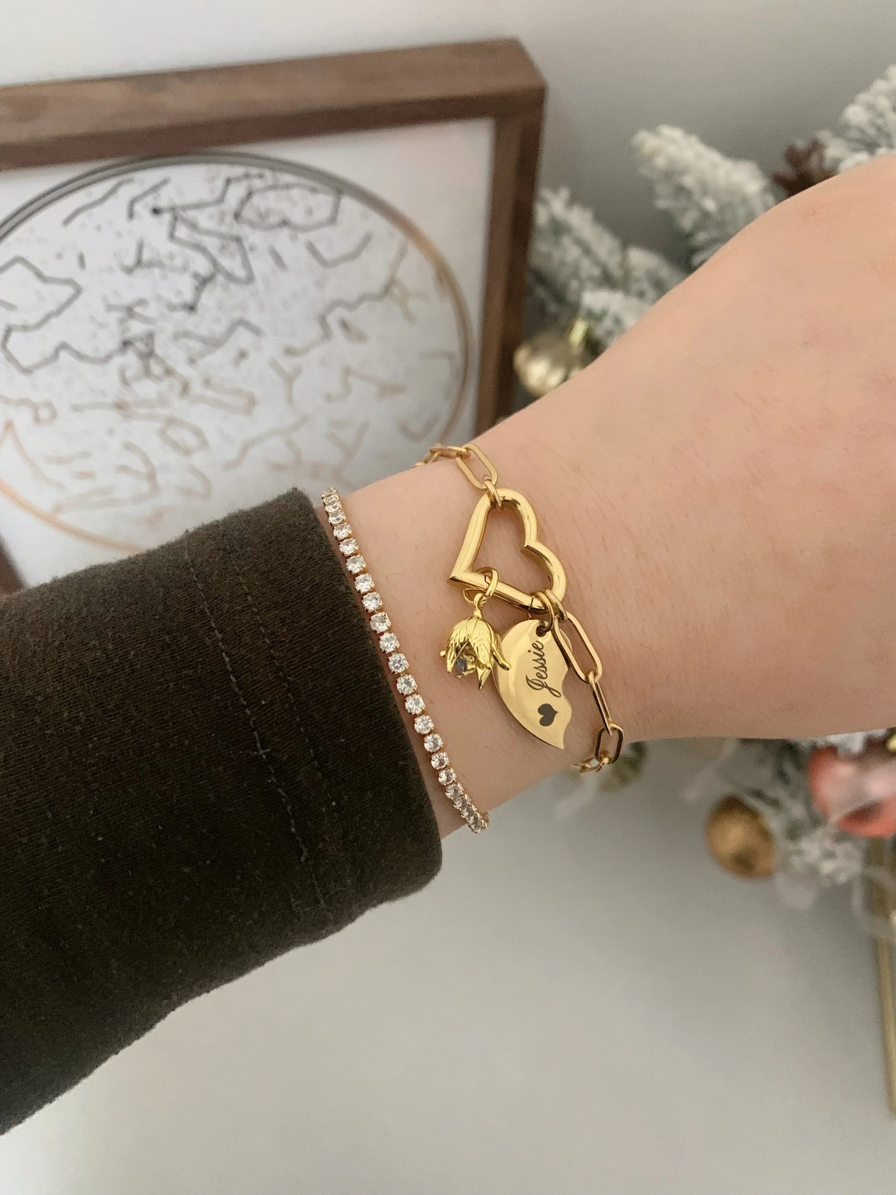 Custom Carabiner Charm Bracelet - Camillaboutiqueshop