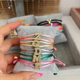 Custom Cord Bubble Letter Bracelet - camillaboutiqueshop