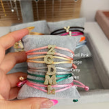 Custom Cord Bubble Letter Bracelet - camillaboutiqueshop