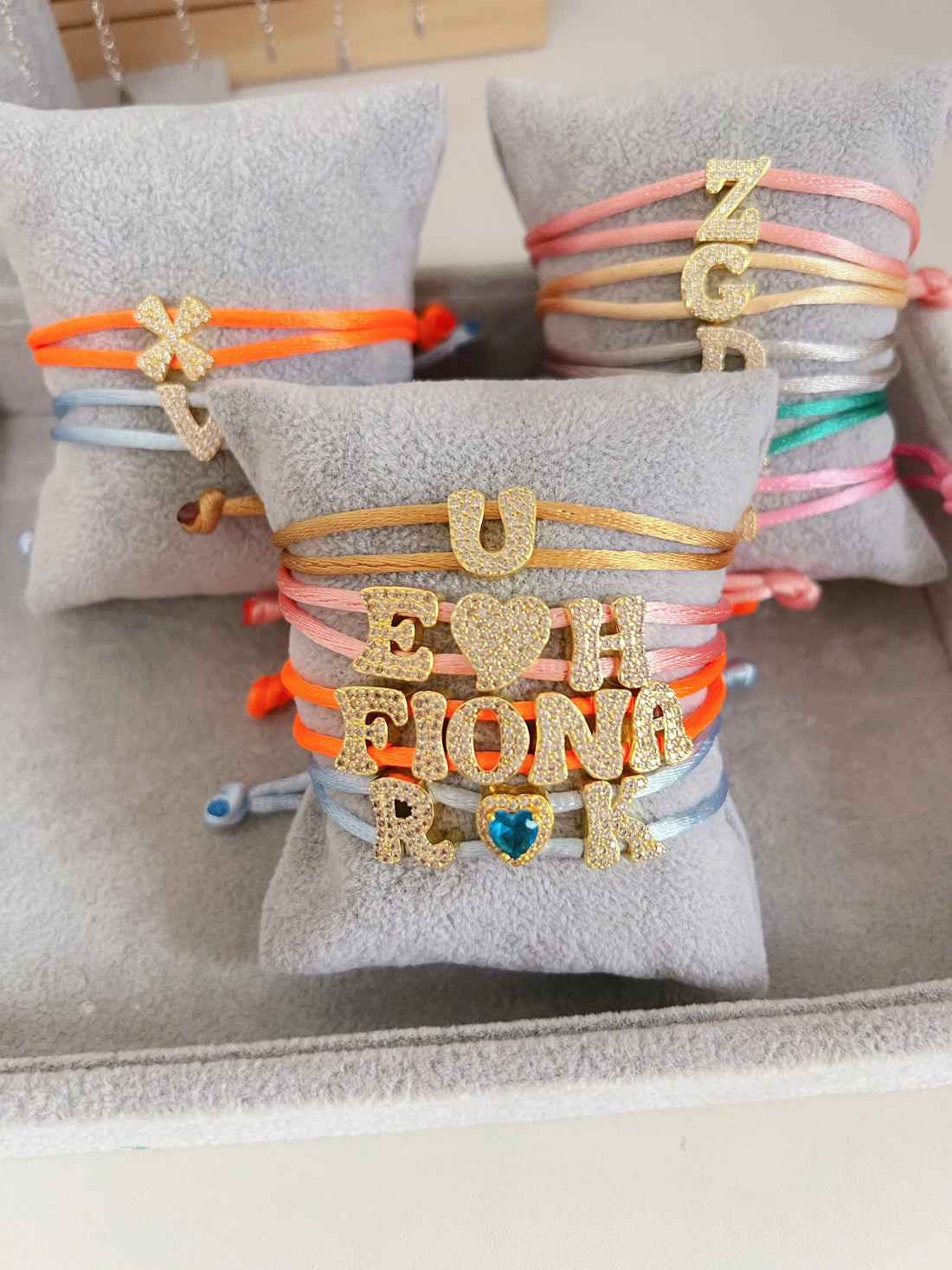 Custom Cord Bubble Letter Bracelet - Camillaboutiqueshop