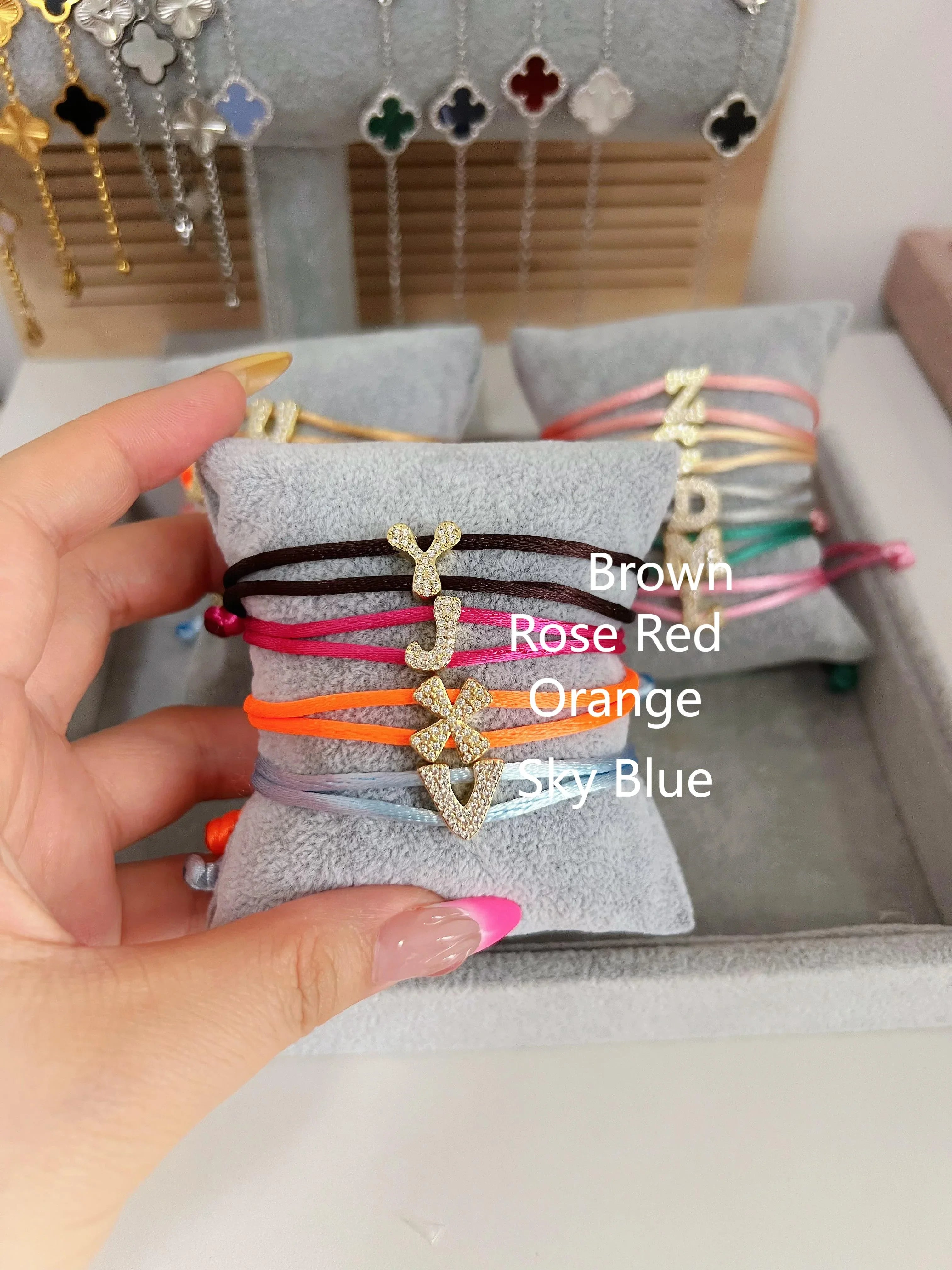 Custom Cord Bubble Letter Bracelet - Camillaboutiqueshop