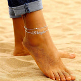 Custom Double Layer Anklet - camillaboutiqueshop