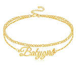 Custom Double Layer Anklet - camillaboutiqueshop