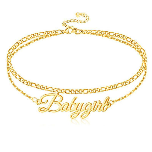 Custom Double Layer Anklet - Camillaboutiqueshop