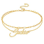 Custom Double Layer Anklet - camillaboutiqueshop