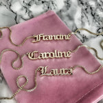 Custom Gothic Old English Name Necklace - camillaboutiqueshop