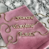 Custom Gothic Old English Name Necklace - camillaboutiqueshop