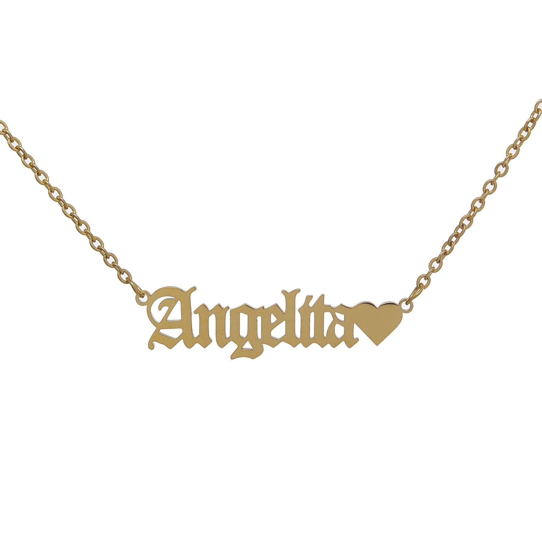 Custom Heart Name Necklace - Camillaboutiqueshop