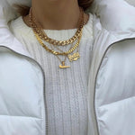 Custom Heart Script Name Necklace - camillaboutiqueshop