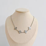 Custom Name Clover Necklace -Textured - camillaboutiqueshop